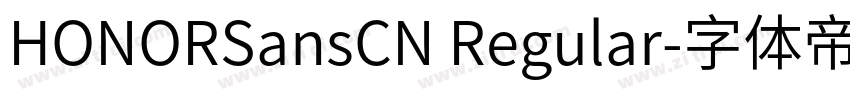 HONORSansCN Regular字体转换